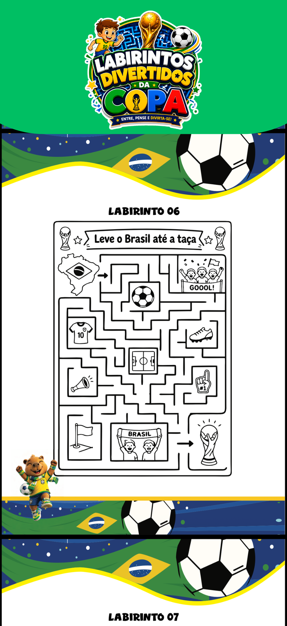Labirintos Divertidos da Copa